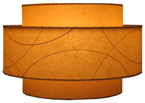 Mid Century Drum Lampshades Pendant, Vintage Mid Century Modern Lamp Shades