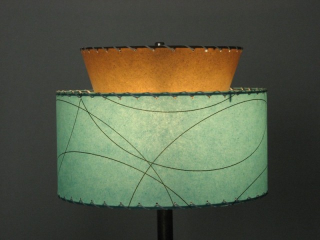 Retro Vintage Lamp Shades And Lighting, Fiberglass Lamp Shades Retrofit